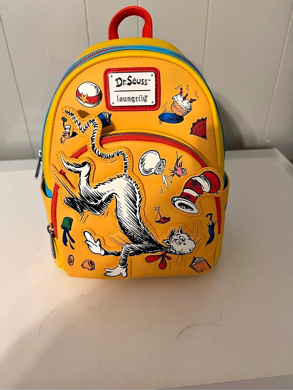 Loungefly Dr. Seuss Cat in the Hat Mini Backpack NWT
